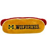 MI-3354 - Michigan Wolverines- Plush Hot Dog Toy